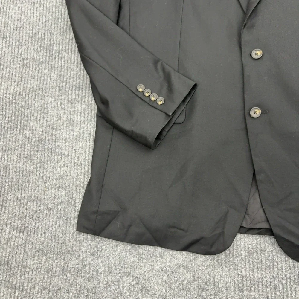 Lauren Ralph Lauren Blazer Mens 45 Black Wool Two Button Classic Professional